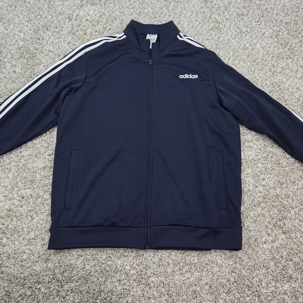 Adidas Navy Track Jacket - Picture 1 of 3